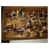Mid-century modern rocks and shot glasses