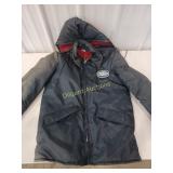 Sohio work coat, sz S, fading on arm