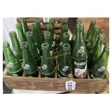 Vintage Pepsi crate with Mountain Dew bottles