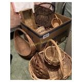 Box of assorted baskets