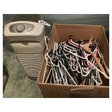 Hunter Electric Air Purifier and clothes hangers
