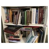 (2) shelves of vintage books and more