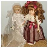 (7) porcelain dolls