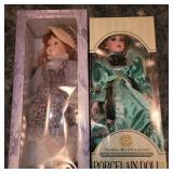(3) porcelain dolls and more