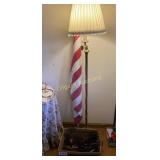American flag, lamp and wall decor