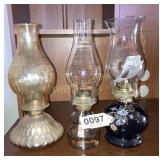 (3) oil lamps