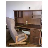 Computer desk and chair