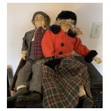 William Wallace Grandma & Grandpa porcelain dolls