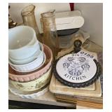 Assorted bowls, hot plates and more