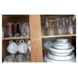 Glasses, bowls, plates, cups