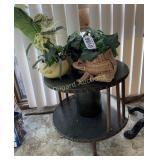 Table (approx 18' H), Woven Frog decor, more