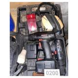 (2) Craftsman drills (10.8 & 9.6v) tools, tool bag