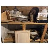 Compartments, stool, misc wood, more