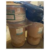 (3) Barrels of clothes, mattress pad cover