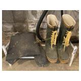 Boots (Sz 11), shoe rack