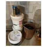 Paint (mostly full), hardware, more