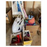 Wrapping paper, bags, chair, insulation jacket