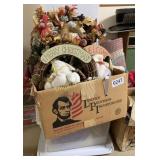 Wreaths, Easter, flags and Misc  decor