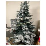 Frosted Christmas tree-(as is)