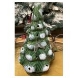 Lighted ceramic Christmas tree