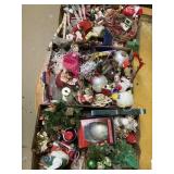 (3) boxes of Christmas decor