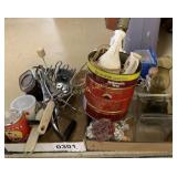 Kitchen utensils, Sled Ornament and misc. decor