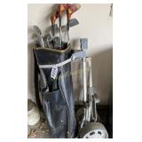 Wilson golf club set and cart