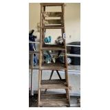 (2) Wood step ladders