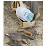 Lawn decor, spa, bats, Conair sweeper, more