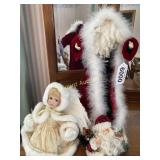 (3) Christmas dolls