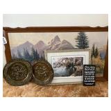 Decorative plates and pictures