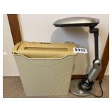 Paper shredder, desk light