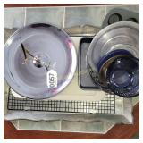 Tray, baking pans, cutting board, server and more