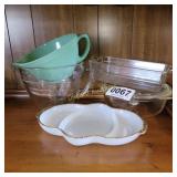 Fire King and Glasbake dishes