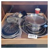 Sunbeam hand mixer, skillets, double boiler, more