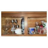 Stanley thermos, coffee cups, Pyrex measuring cup