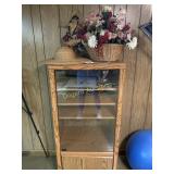 Cabinet, floral arrangements, more