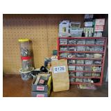Misc Nut & bolts and storage bin