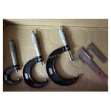 (3) Miller's Falls Micrometers & calipers