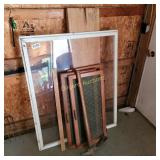 Pick ax, local yard stick, bowling alley floor pc