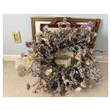Pictures and wreath