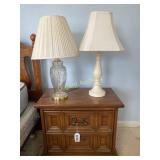 (2) Lamps, nightstand