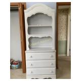 3-drawer Dresser base w/ hutch top (15.5"x30"x75")