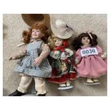 (3) Porcelain  dolls