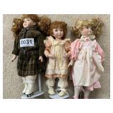 (3) Porcelain dolls