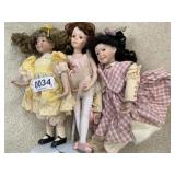 (3) Porcelain dolls