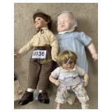 (3) Porcelain dolls
