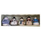 (5) Snowman Cookie jars