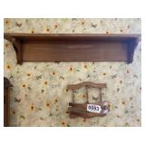 (3) Hanging wall shelves
