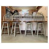 (4) Swivel bar stools